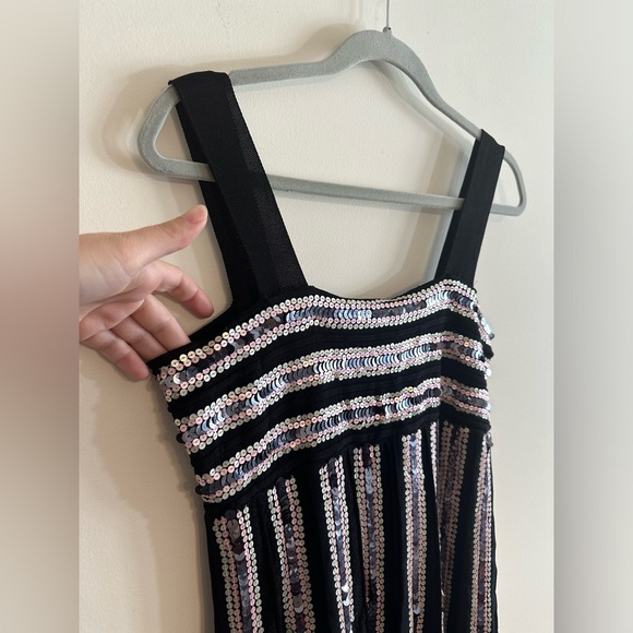 Missoni Dress Black Classic Knit With Pink And Silver Sequins Size 42 - Picture 2 of 12